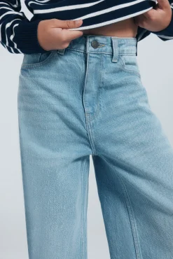 Springfield Kids Jeans denim culotte niña azul New