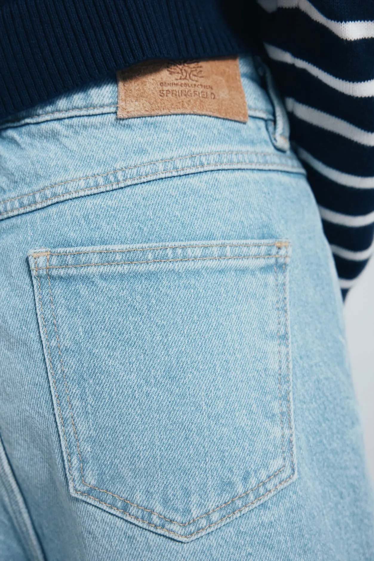 Springfield Kids Jeans denim culotte niña azul New