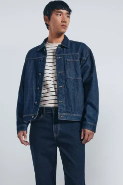 Springfield Jeans desencolado slim fit azul New