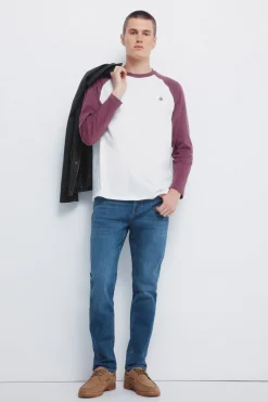 Springfield Jeans en knit denim slim fit azul Sale