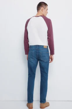 Springfield Jeans en knit denim slim fit azul Sale