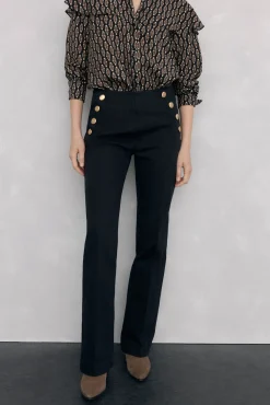 Pedro del Hierro Jeans flare full length Negro New