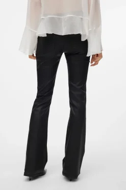 Vero Moda Jeans flared de mujer efecto polipiel Negro Best