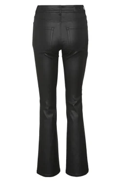 Vero Moda Jeans flared de mujer efecto polipiel Negro Best