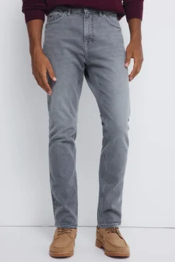 Springfield Jeans medio lavado slim fit gris