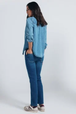 Springfield Jeans kick flare azul Best