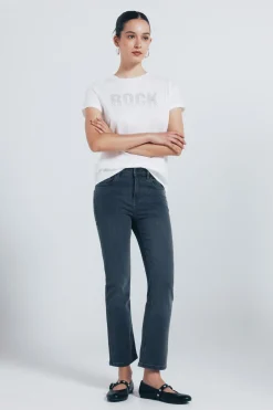 Springfield Jeans kick flare gris Hot