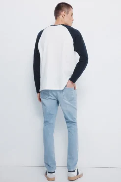 Springfield Jeans lavado claro slim fit azul Discount