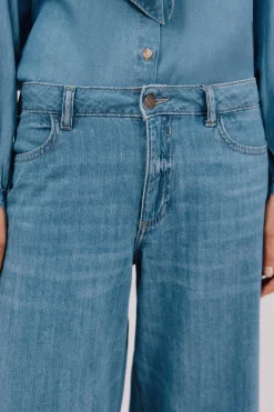 Cortefiel Jeans long palazzo Azul Sale