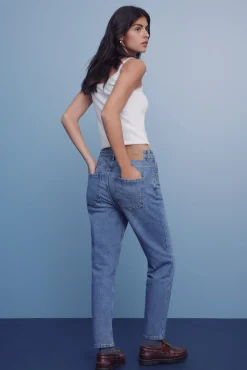 Springfield Jeans mom azul Clearance