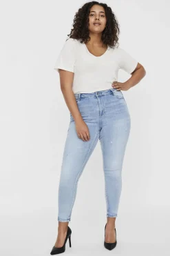 Vero Moda Curve Jeans pitillo talla grande Azul Best