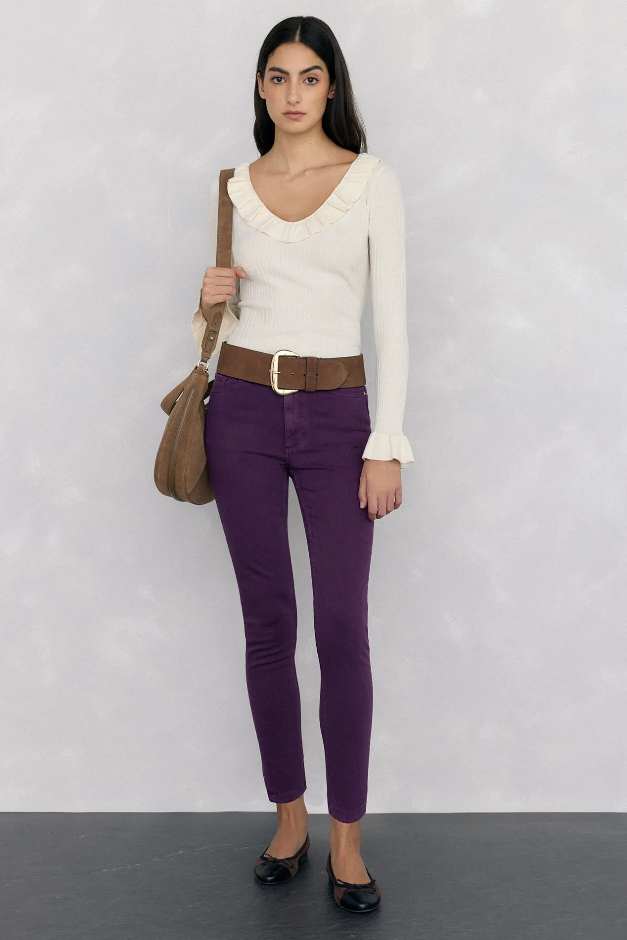 Pedro del Hierro Jeans push up Morado