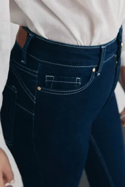 Pedro del Hierro Jeans push up flare Azul Discount