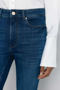 Pedro del Hierro Jeans push up flare cropped Azul New