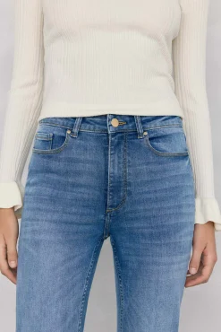 Pedro del Hierro Jeans push up flare cropped Azul Clearance