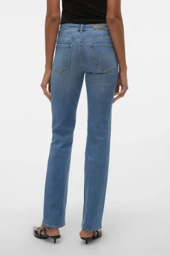 Vero Moda Jeans recto tiro alto Azul New