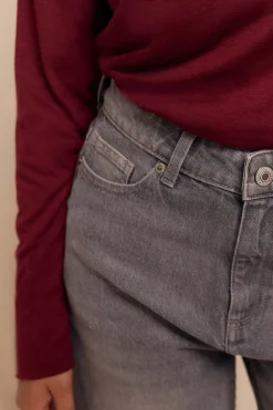 Slowlove Jeans rectos Gris oscuro Clearance