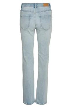 Vero Moda Jeans rectos tiro alto Azul Outlet
