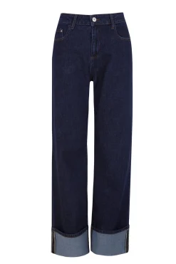 Slowlove Jeans roll up Azul Hot