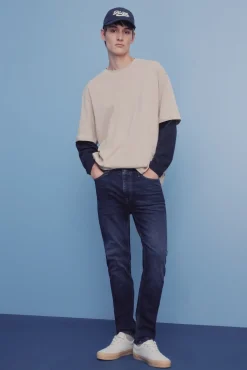 Springfield Jeans skinny lavado oscuro azul New