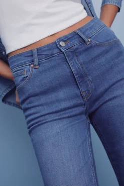 Springfield Jeans slim cropped azul New