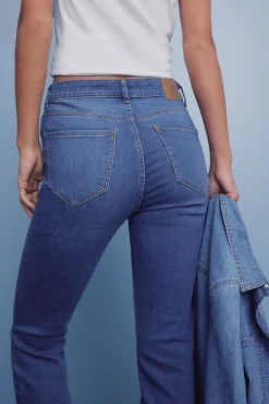 Springfield Jeans slim cropped azul New