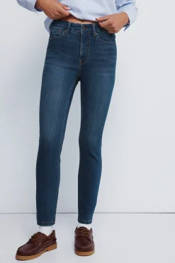 Springfield Jeans slim cropped azul Online