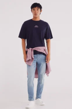 Springfield Jeans sobretintado skinny fit turquesa Online