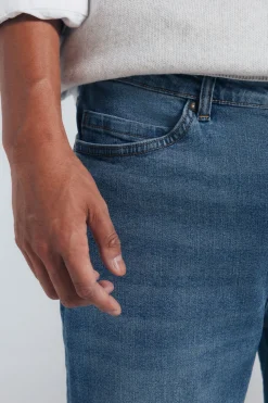 Springfield Jeans sobretintados slim fit turquesa Sale