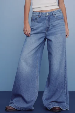 Springfield Jeans super wide azul Best