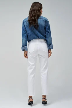 Salsa Jeans Jeans True cropped slim Blanco Sale