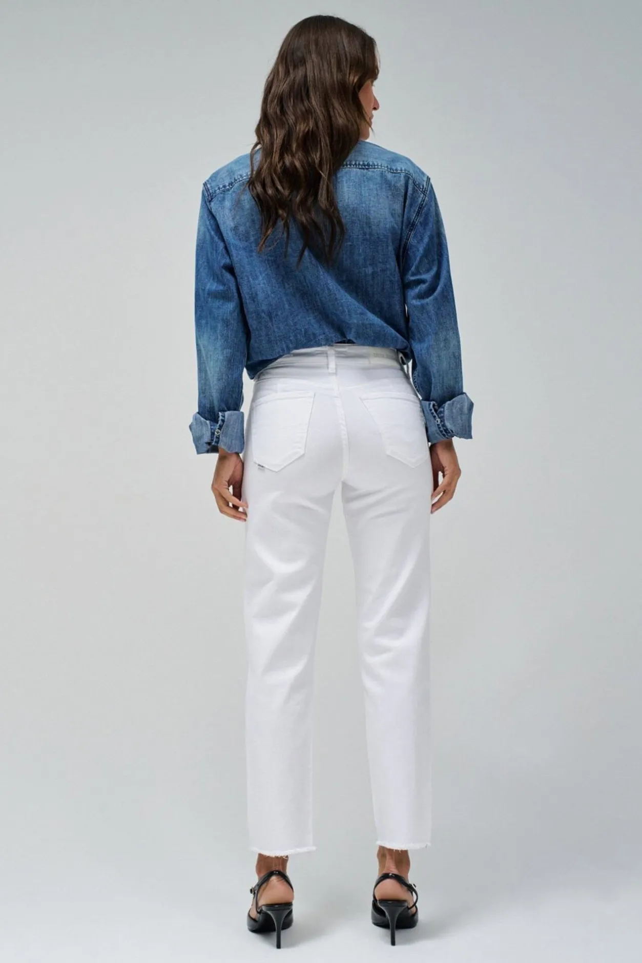 Salsa Jeans Jeans True cropped slim Blanco Sale