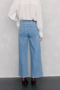 Pedro del Hierro Jeans wide flare Azul