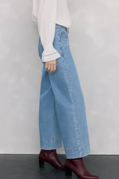 Pedro del Hierro Jeans wide flare Azul