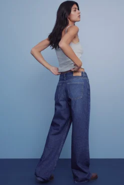 Springfield Jeans wide leg azul Best