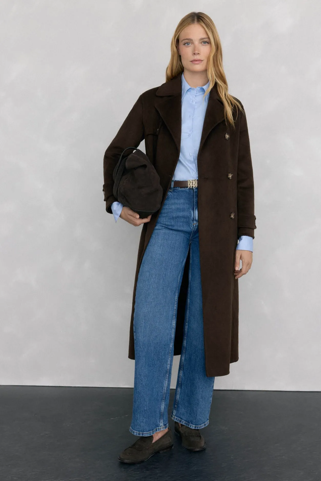 Pedro del Hierro Jeans wide leg basic Azul Best