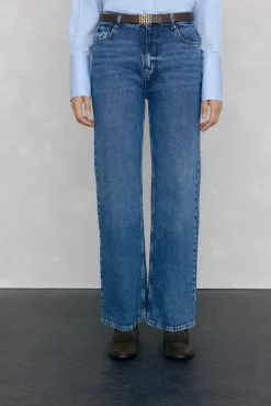 Pedro del Hierro Jeans wide leg basic Azul Best