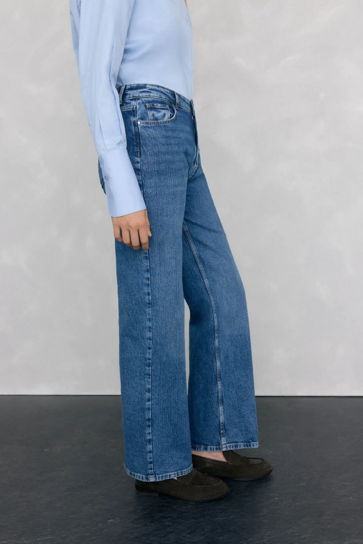 Pedro del Hierro Jeans wide leg basic Azul Best