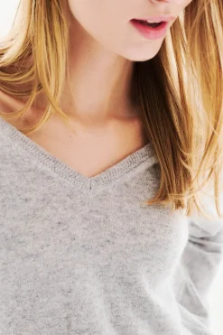 Caroll Jersey 100% cachemira Gris Sale