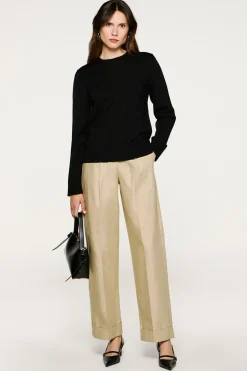 Selected Jersey 100% lana merino. Negro Hot