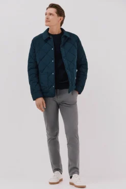 Cortefiel Jersey algodón cashmere cuello caja Azul marino Outlet