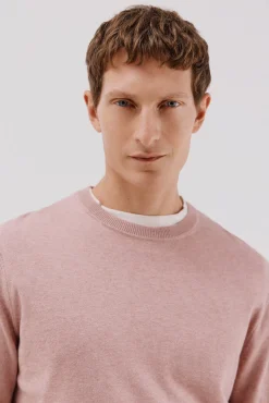 Cortefiel Jersey algodón cashmere cuello caja Rosa