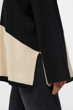 Object Jersey bicolor amplio Negro Online