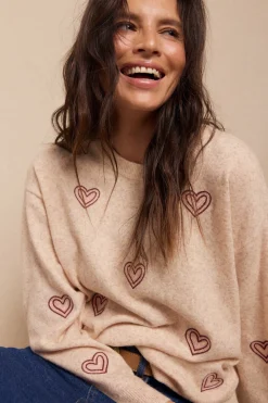 Slowlove Jersey bordados Marfil Online