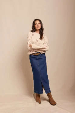 Slowlove Jersey bordados Marfil Online