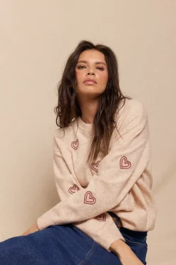 Slowlove Jersey bordados Marfil Online