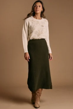 Polín Et Moi Jersey bordados Lurex crudo Marfil Online