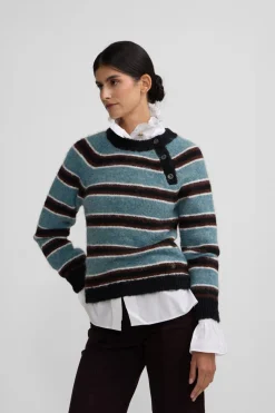 Silbon Jersey botones rayas Multicolor Best