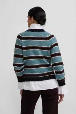 Silbon Jersey botones rayas Multicolor Best