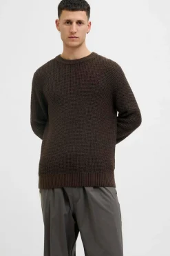 Jack & Jones Jersey básico marr&oacute;n Outlet